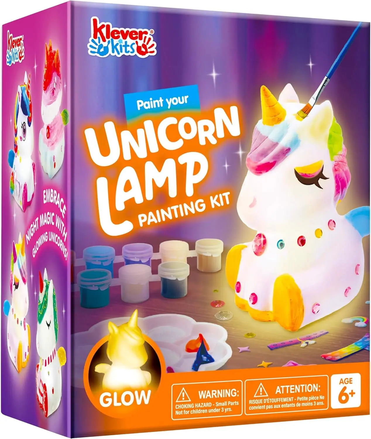 JOYFY Kids DIY Night Light Paint Your Own Cat Lamp School Activities Art Supplies Toys for Girls Boys Aged 6+ Birthday Gifts