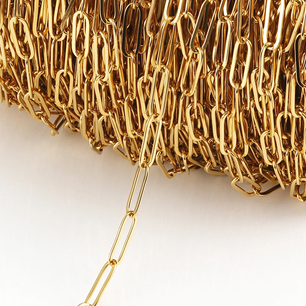 No Fade 2 Meter Stainless Steel Chain For Jewelry Making - Smarsty