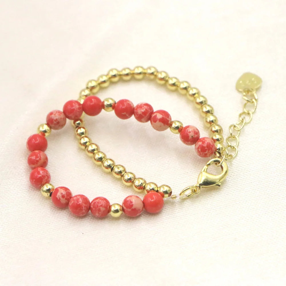Lovely Natural Stone Bead Bracelet for Girls - Smarsty