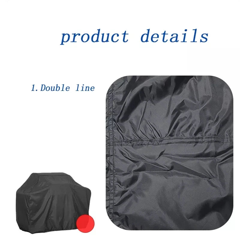 Black Waterproof BBQ Grill Cover for All Seasons - Smarsty