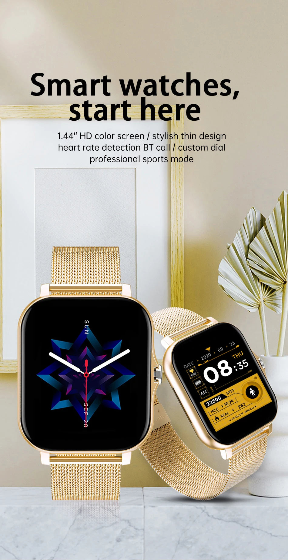 Smartwatch with Bluetooth Call and Health Monitoring - Smarsty