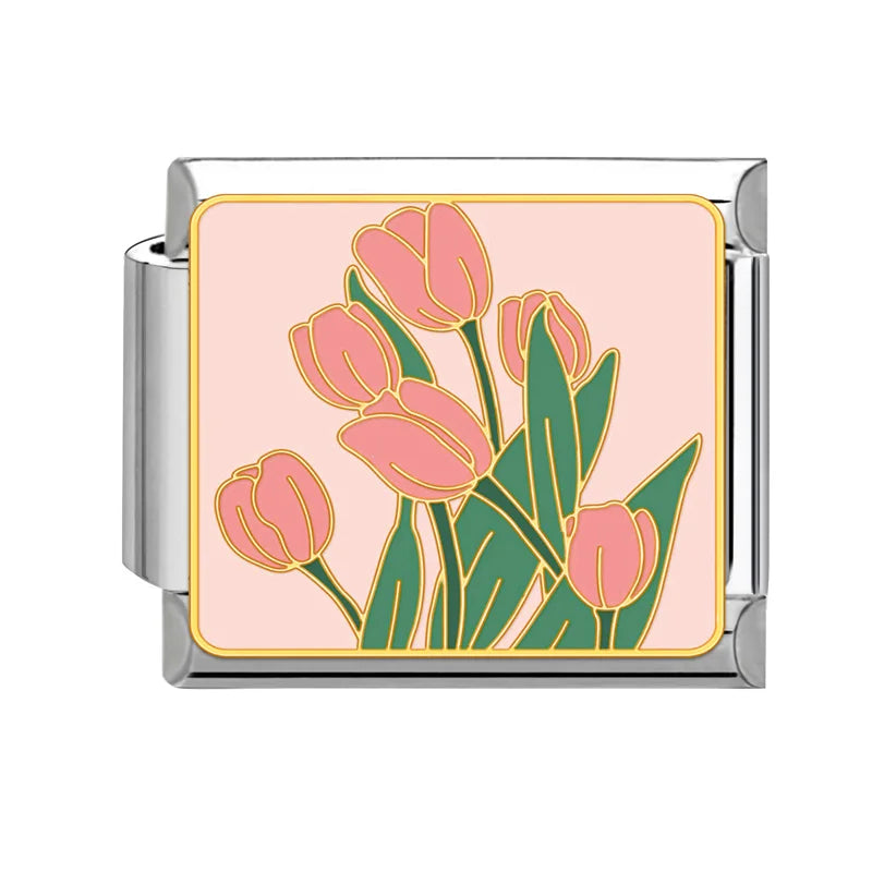 Italian Stainless Steel Charm Links For 9mm Bracelets - Smarsty