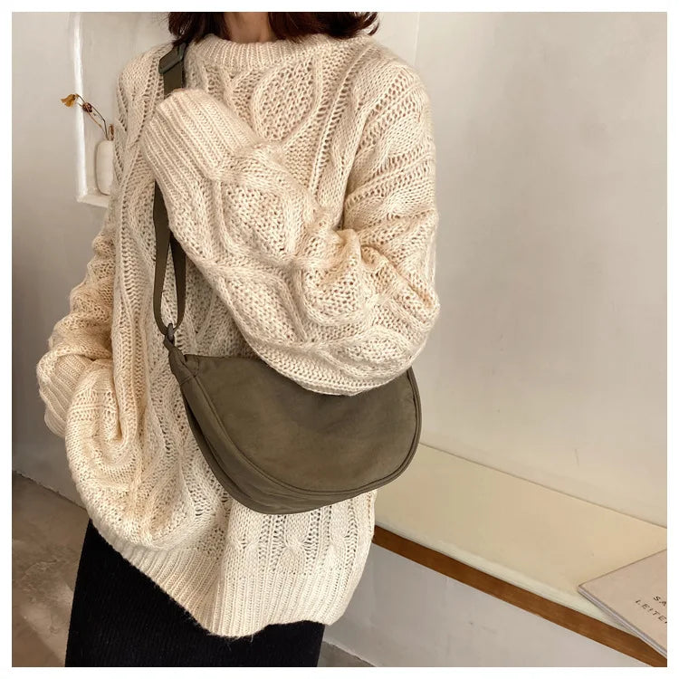 Casual Nylon Crossbody Bag for Women Large Capacity - Smarsty