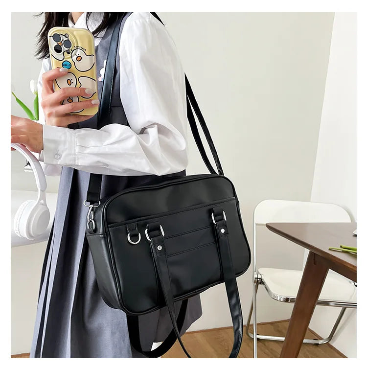 Japanese Style JK Bag Women PU Leather Crossbody Bag - Smarsty