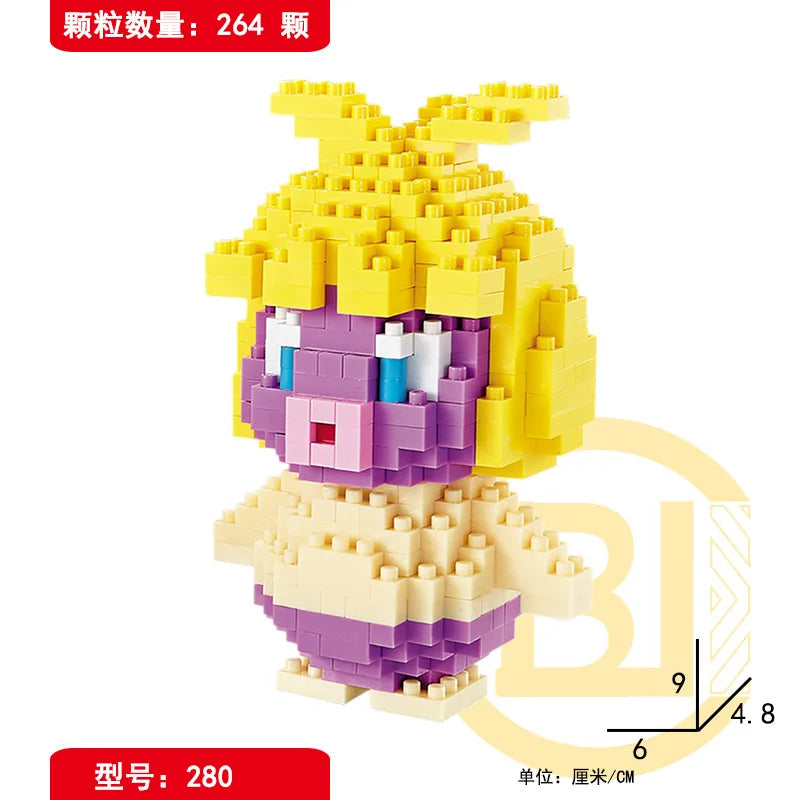 DIY Pokemon Blocks Small Cartoon Mini Building Block Pikachu Charizard Eevee Mewtwo Anime Assemble Action Model Dolls Toys by Smarsty