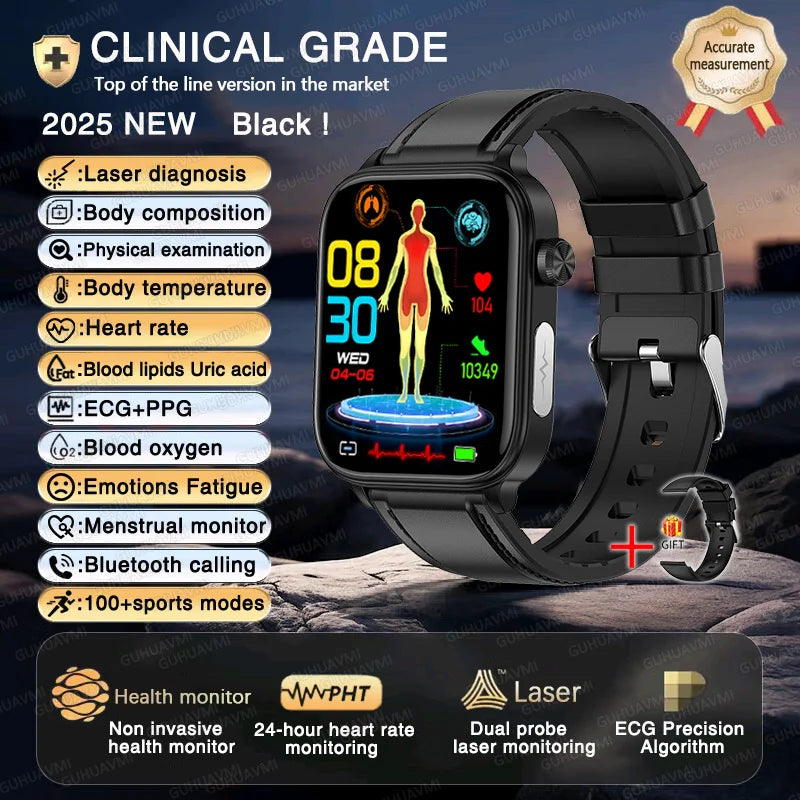 2025 Smart Watch with ECG PPG HRV Health Monitoring - Smarsty