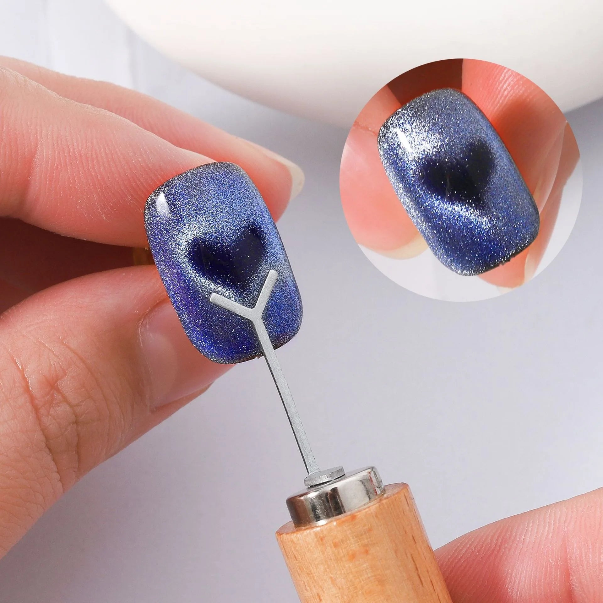Heart Shaped Cat Eye Nail Magnet Set for DIY Art - Smarsty