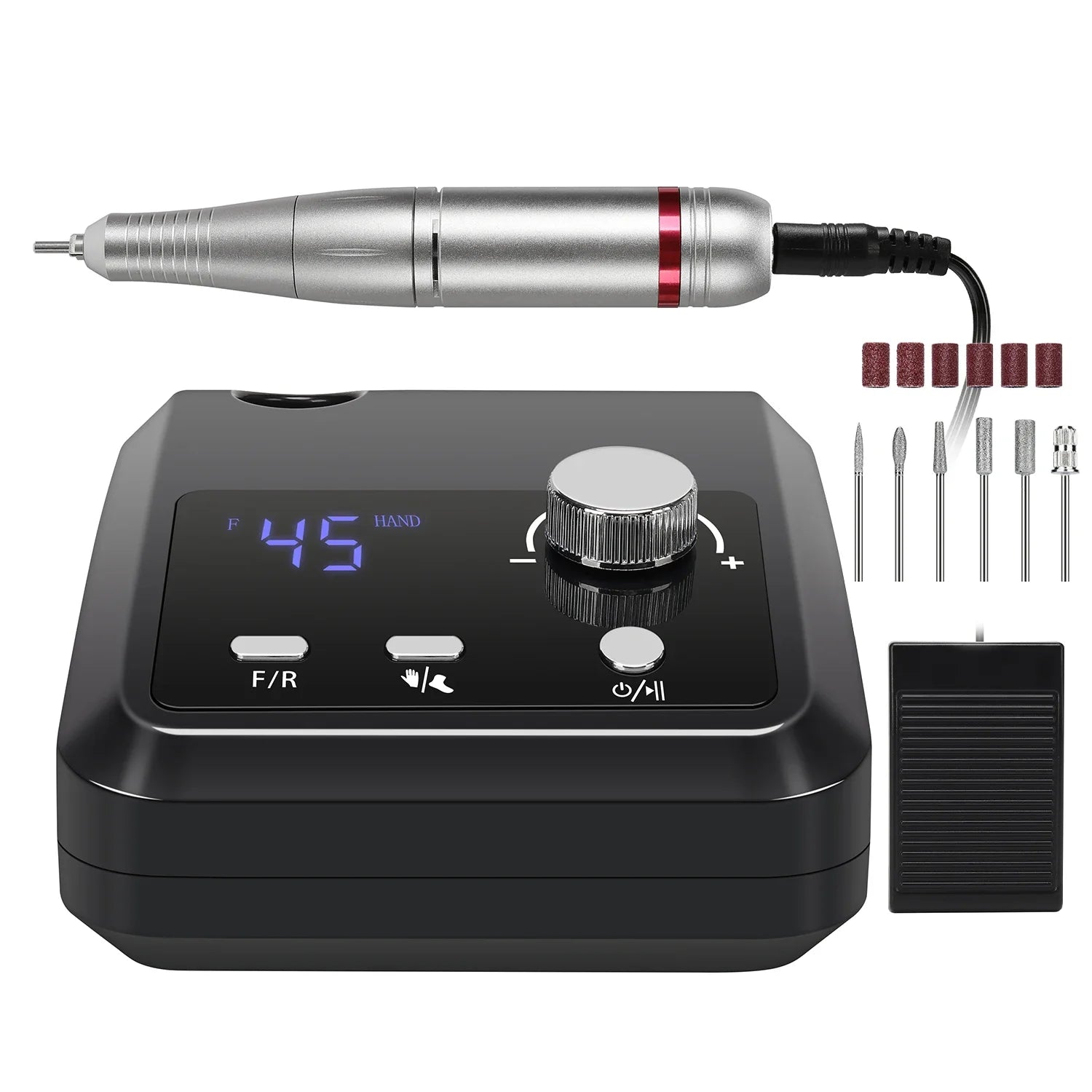 45000 RPM Electric Nail Drill With HD Display - Smarsty