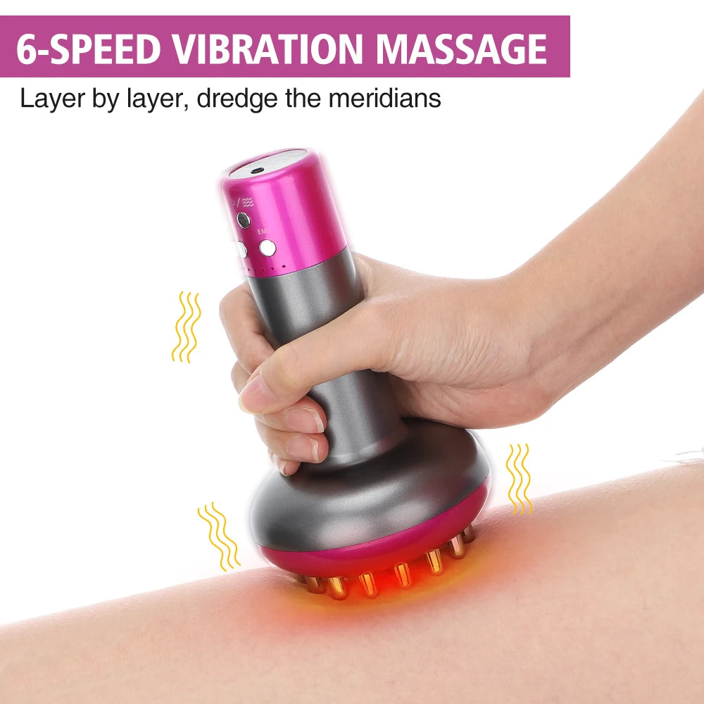 Rechargeable Guasha Massager for Body Shaping and Detoxification - Smarsty