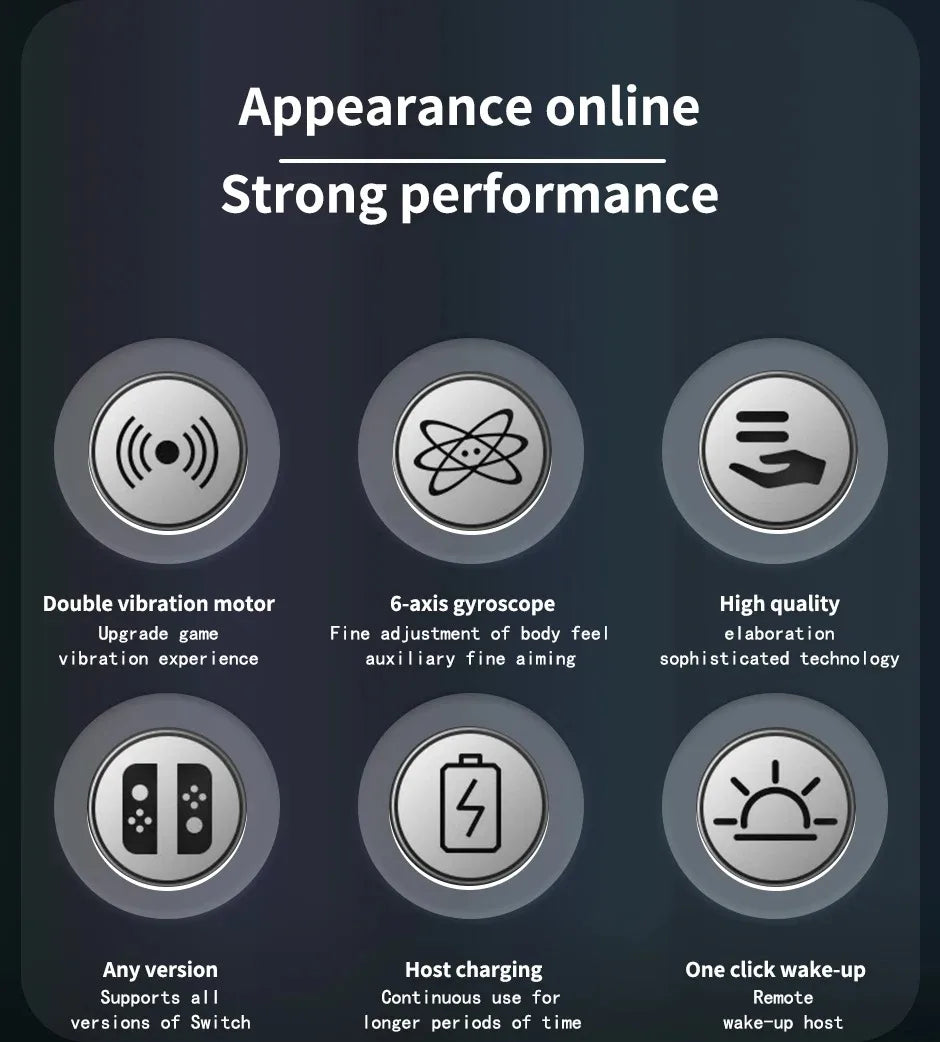 Wireless Gamepad Controller for Switch and PC with Turbo Feature - Smarsty