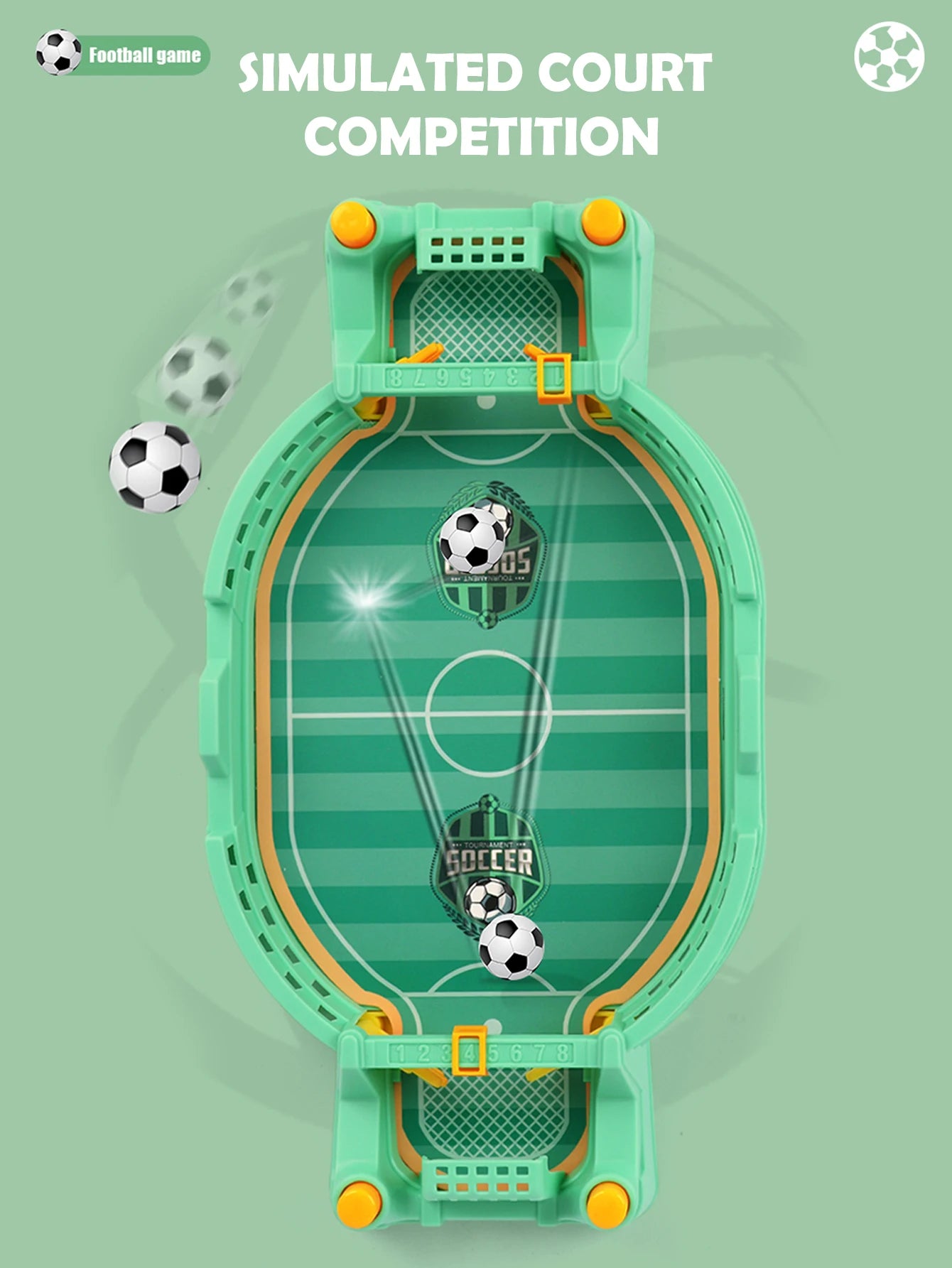 Football Table Mini Tabletop Interactive Game, Soccer Tabletops Competition Sports Games Desktop Catapult Toys for Family Game by Smarsty