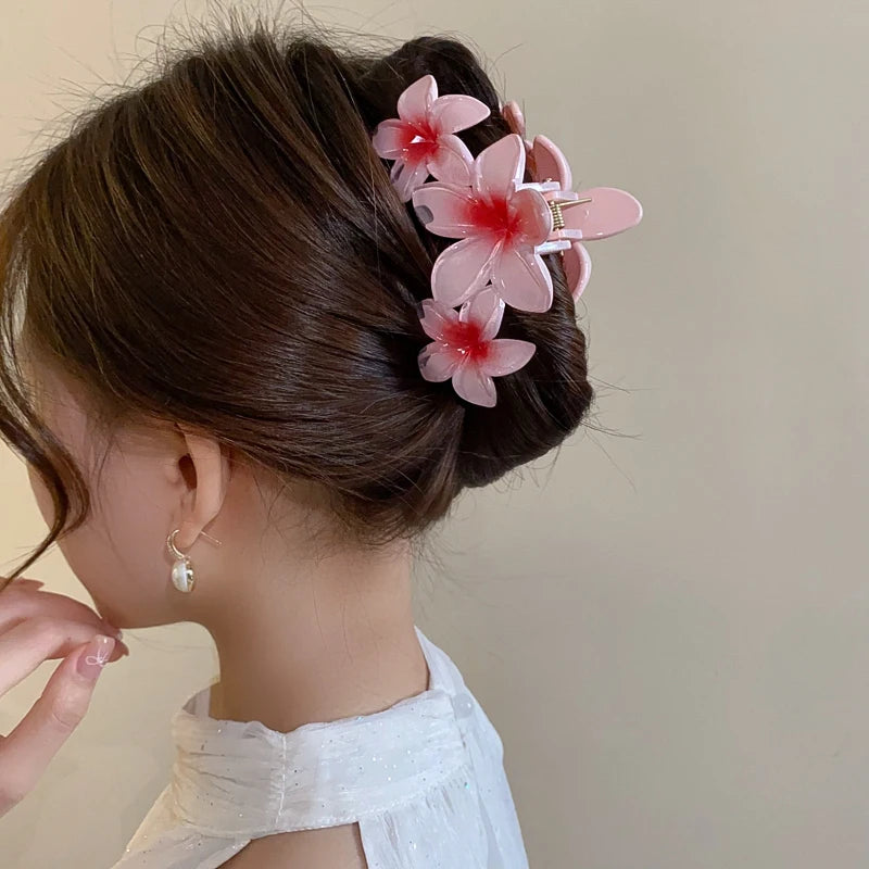 Sunflower Gradient Flower Hair Clip Secure Beach Style - Smarsty