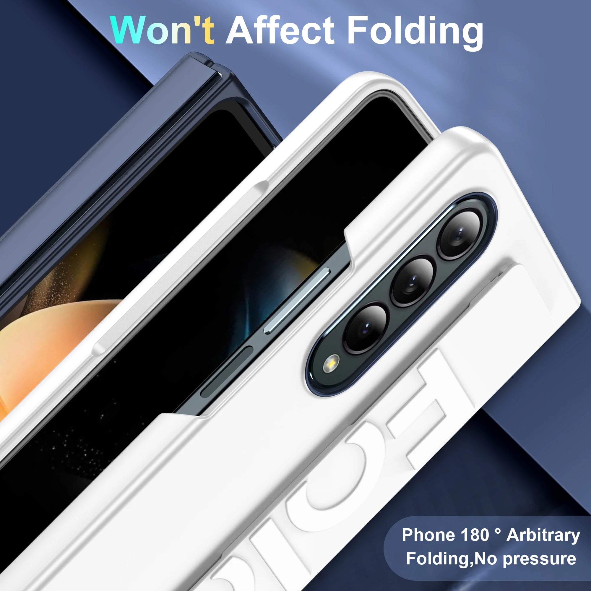 Ultra Thin Matte Galaxy Fold Case With Wrist Strap Pro - Smarsty