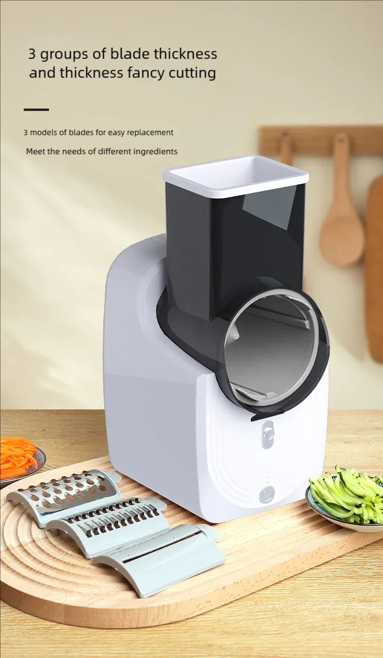 Multi-function Vegetable Cutter Household Kitchen Electric Vegetable Cutter Vegetable Slicer Shredder Automatic by Smarsty