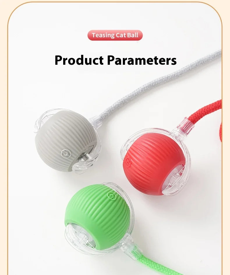 Rechargeable Interactive Cat Toy Smart Rolling Ball - Smarsty