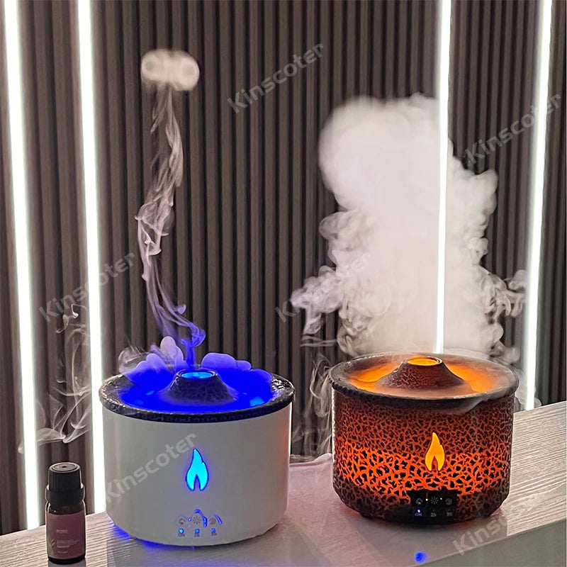 Aromatherapy Volcano Flame Diffuser with Humidifier Feature - Smarsty