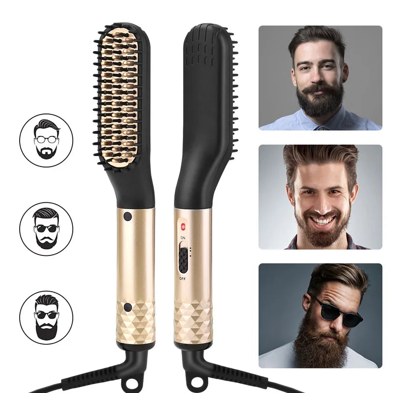 Electric Hot Comb Straightener for Quick Beard Care - Smarsty