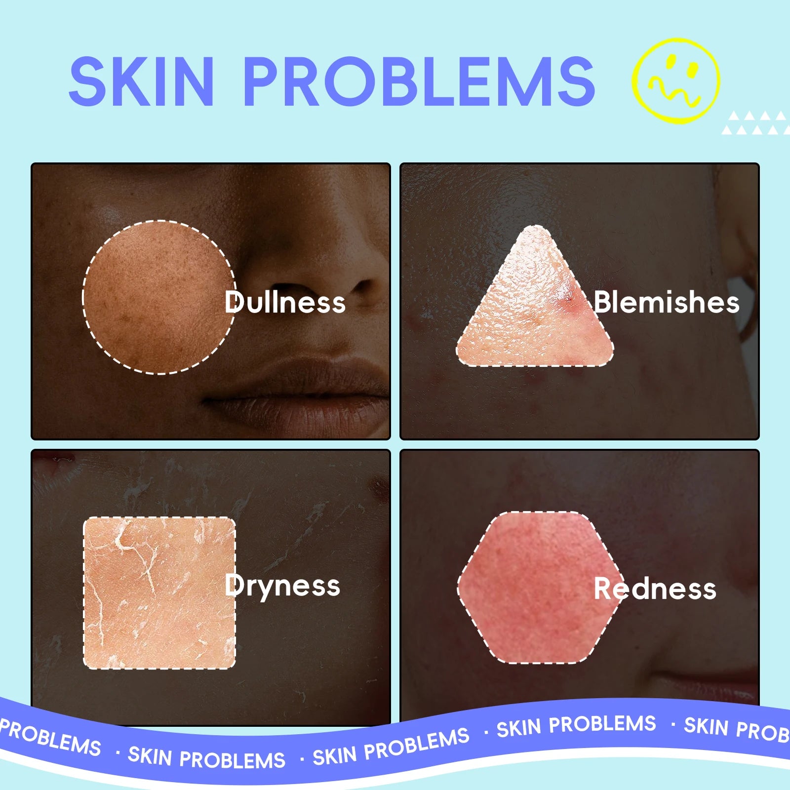 QUIYUM Fruit Fresh Collection 5-Piece Skincare Set Brightening Hydrating Anti-Age Facial Care for Dry Dull Skin