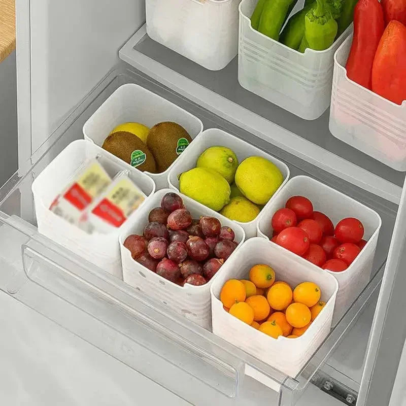 1/5PCS Refrigerator Storage Boxes Food Fresh Organizer Cold Storage Crisper Fruit Spice Food Container Boxes Home Kitchen Boxes by Smarsty