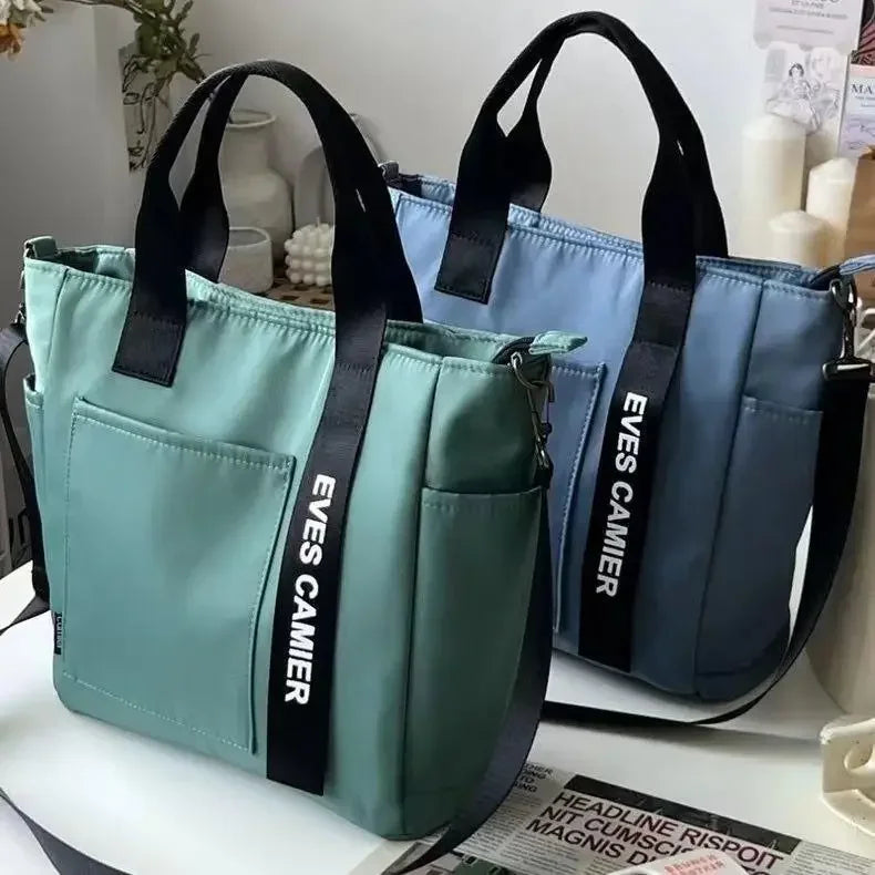 Casual Large Capacity Tote Bag Nylon Waterproof Everyday - Smarsty