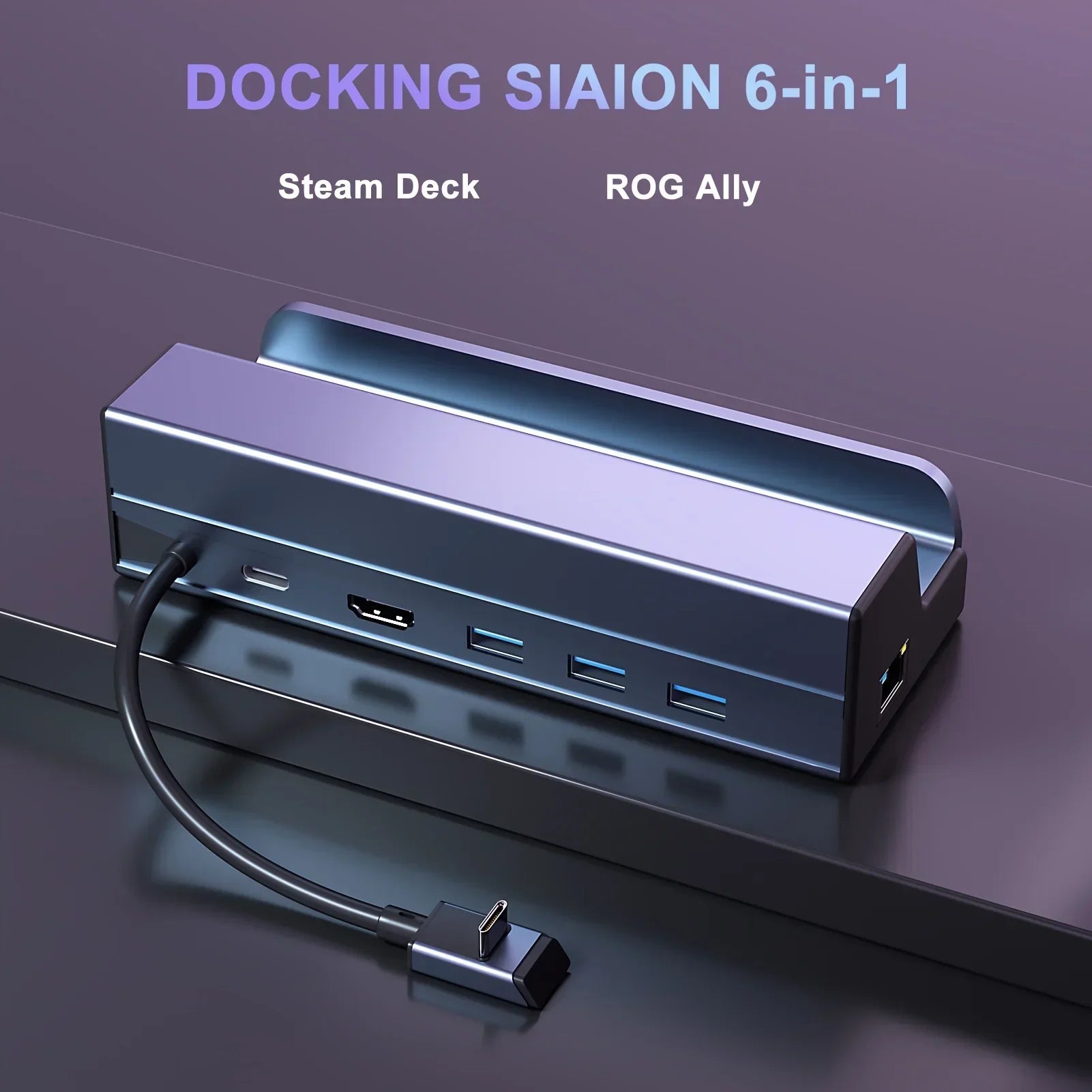 Steam Deck Dock 6 In 1 PremiumAllInOne UltraHD4K HDMI
