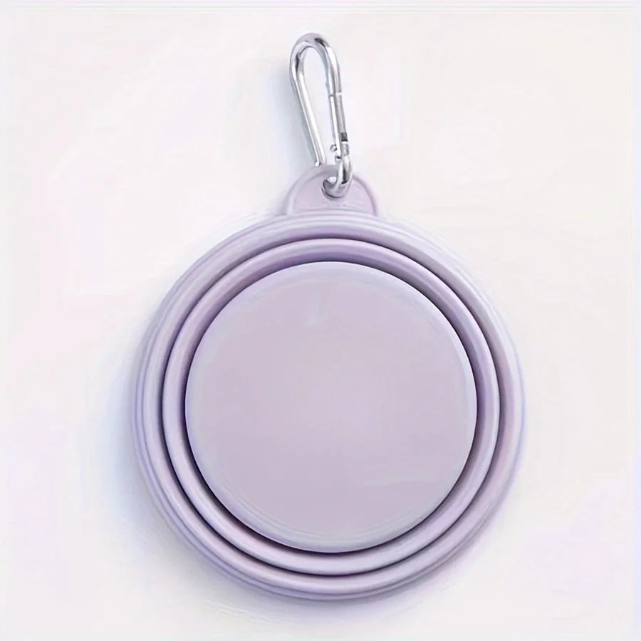 Portable Silicone Dog Travel Bowl for Outdoor Feeding - Smarsty