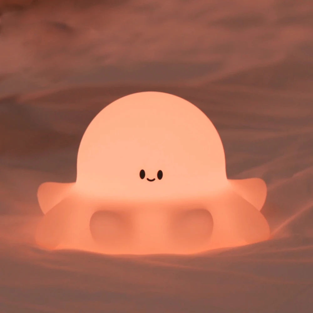 Cute Penguin Night Light Rechargeable Silicone Lamp for Kids - Smarsty