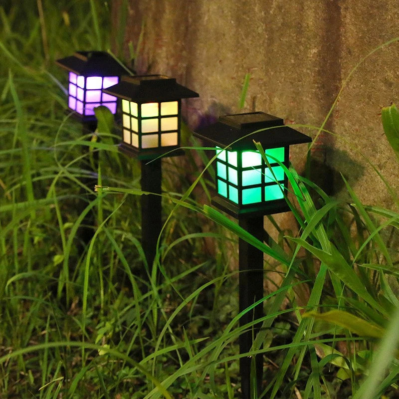 Solar Pathway Lights 2 Pack Waterproof Outdoor Garden Decor - Smarsty