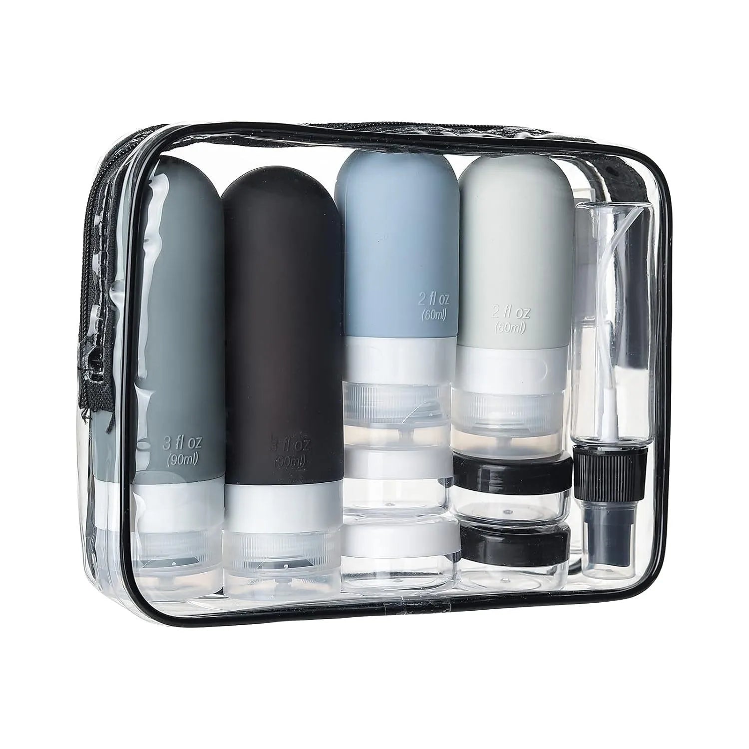 16 Pack Silicone Travel Bottles Set For Toiletries - Smarsty