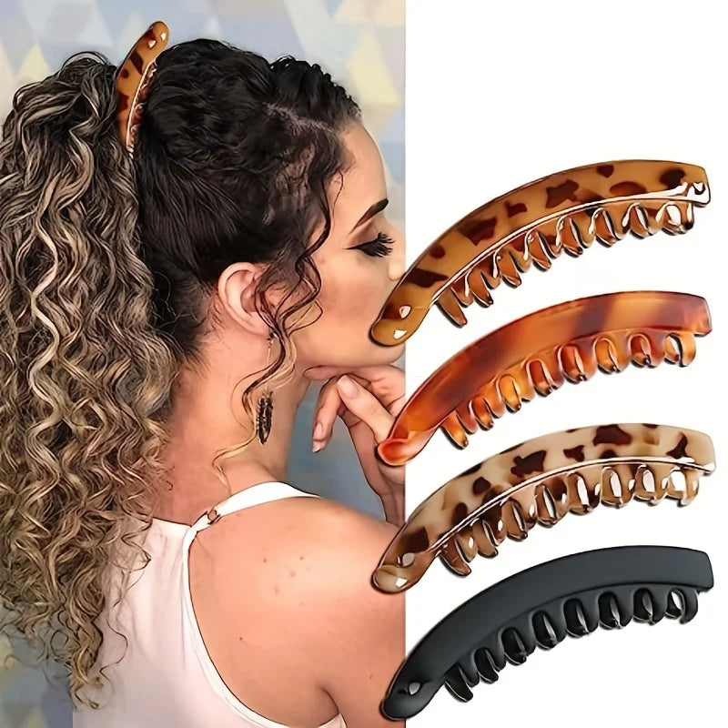 Matte Banana Hair Clip for Easy Ponytails - Smarsty