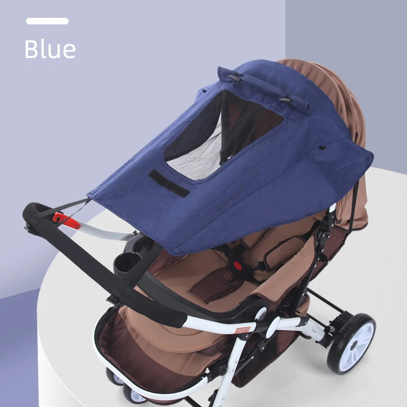 Universal Baby Stroller Accessories Sun Shade UV Protection Sunshade Carriage Canopy Cover for Prams Infants Car Seat Sun Visor by Smarsty