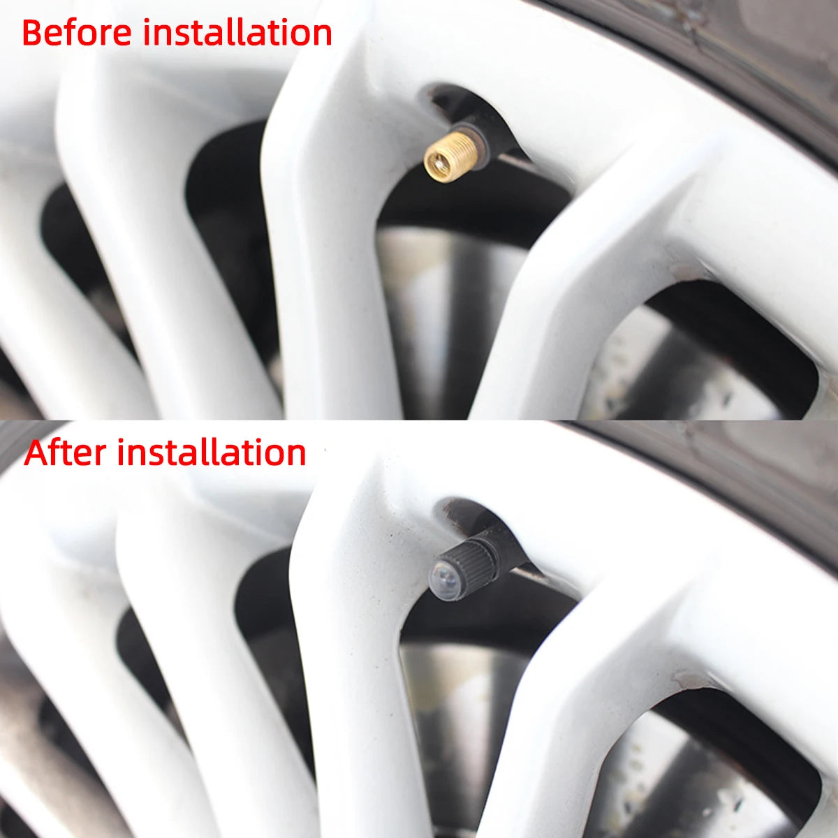 10/20/50/100pcs universal cover tire rim stem cover dustproof decoration motorcycle bicycle car valve cover