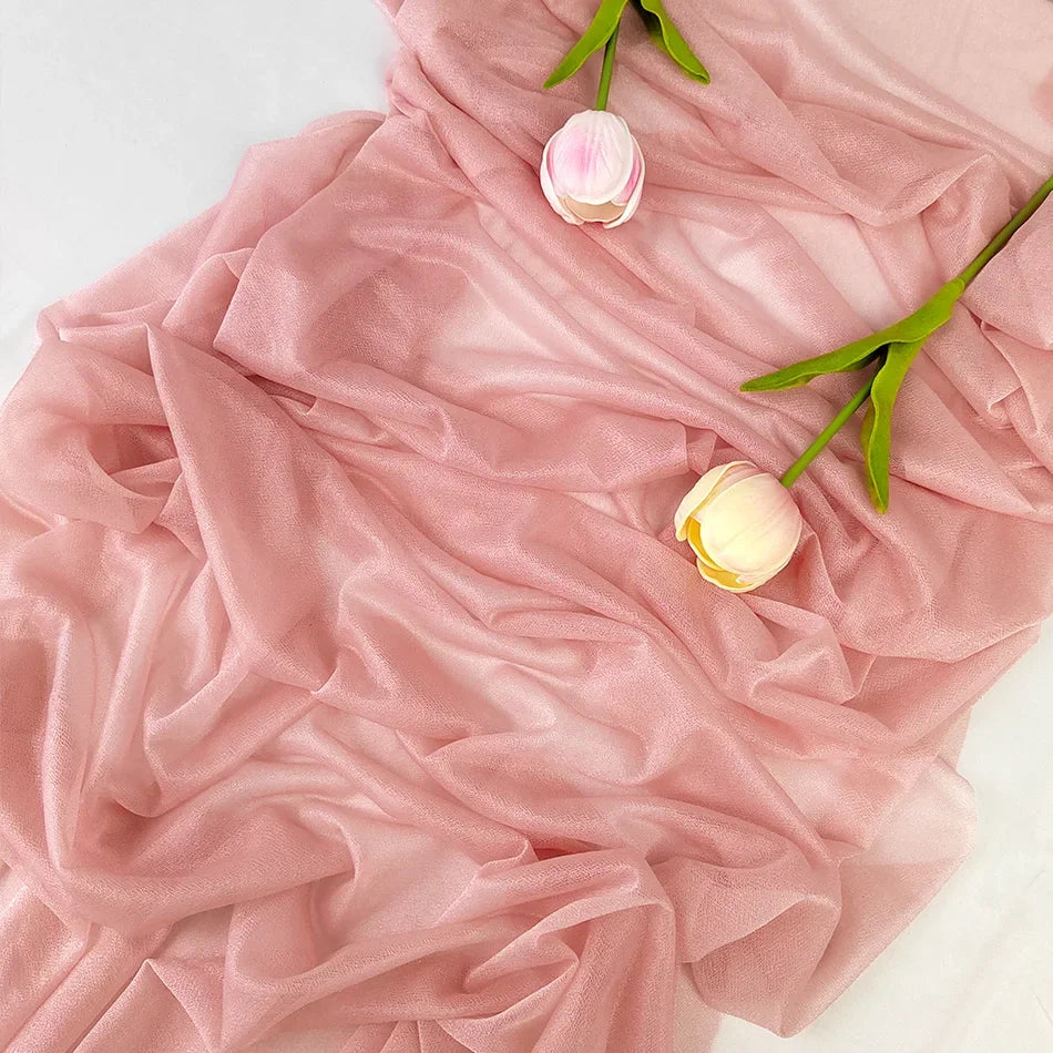 Chiffon Table Runner for Elegant Wedding and Party Decor - Smarsty