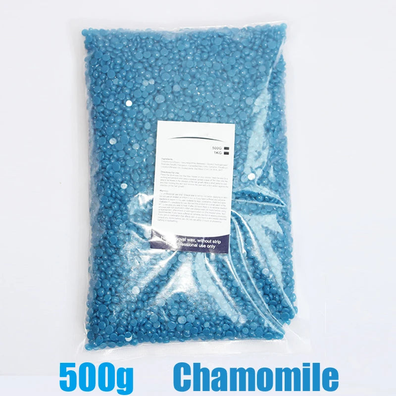 500g/200g/50g Hard Wax Beans for Hair Removal Body European Brazilian Pearl for Wax Warmer Waxing Beans for Wax Heater Machine - Smarsty