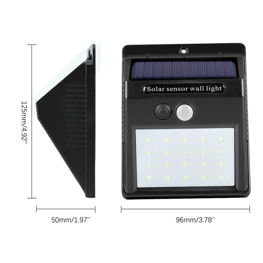 Solar Powered LED Motion Sensor Outdoor Wall Light - Smarsty