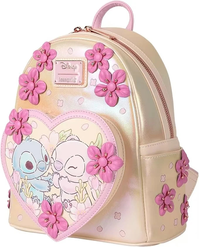 Cherry Blossom Heart Mini Backpack for Cosplay Fun - Smarsty