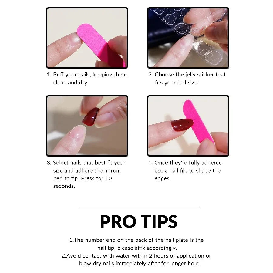 24PCS French Water Pipe Nail Art Kits - Smarsty