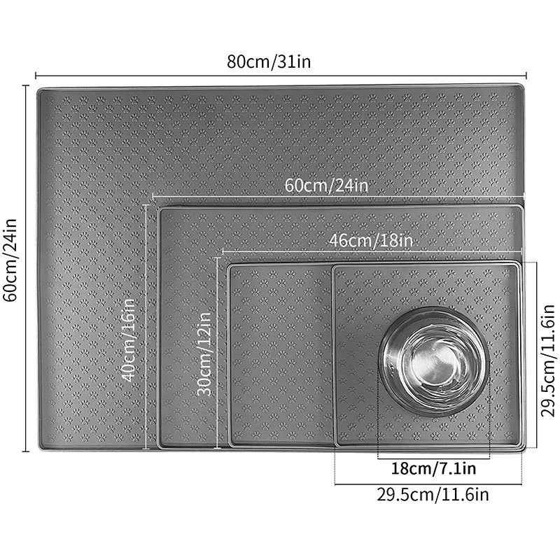 Waterproof Pet Placemat for Easy Feeding Cleanup - Smarsty