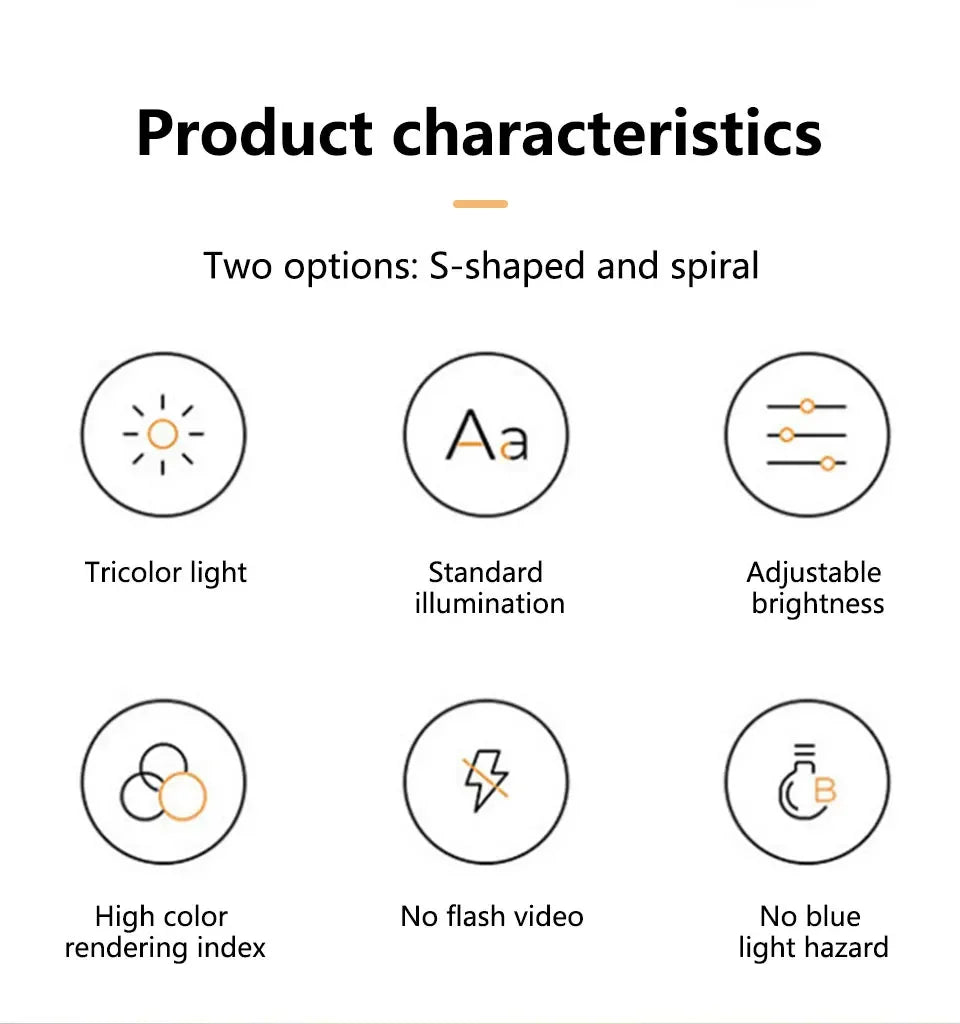 Dimmable LED Spiral Table Lamp for Modern Bedrooms - Smarsty