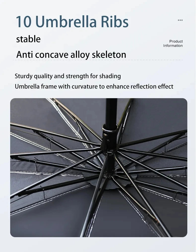 Car Sunshade Umbrella Windshield Folding Front Parasol Umbrella Type Sun Shade for Car Window Summer Sun Protection Accessories - Smarsty
