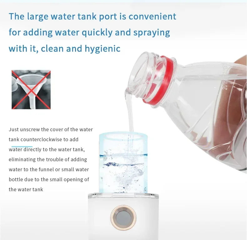 Mini Portable Humidifier Nano Mister Facial Steamer for Hydrated Skin - Smarsty