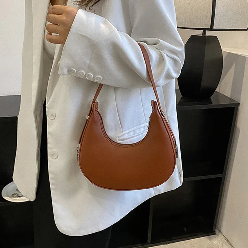 Luxury PU Leather Hobo Bag For Women With Zipper Closure - Smarsty