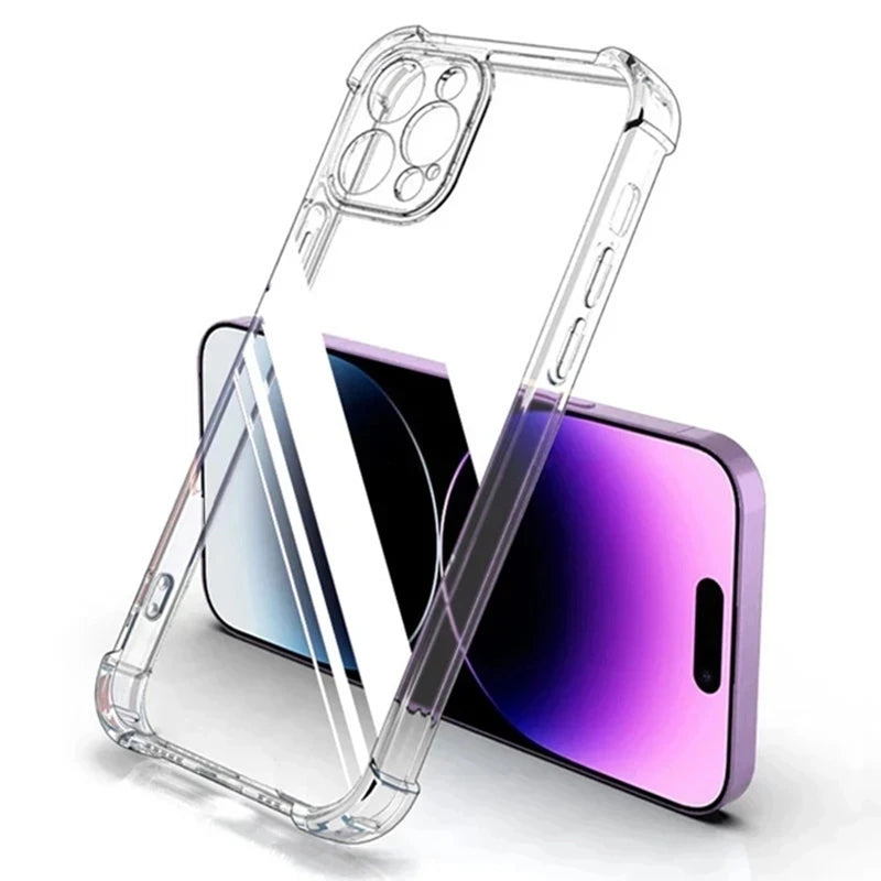 Shockproof Clear iPhone Case With Lens Protection Lens Shield - Smarsty