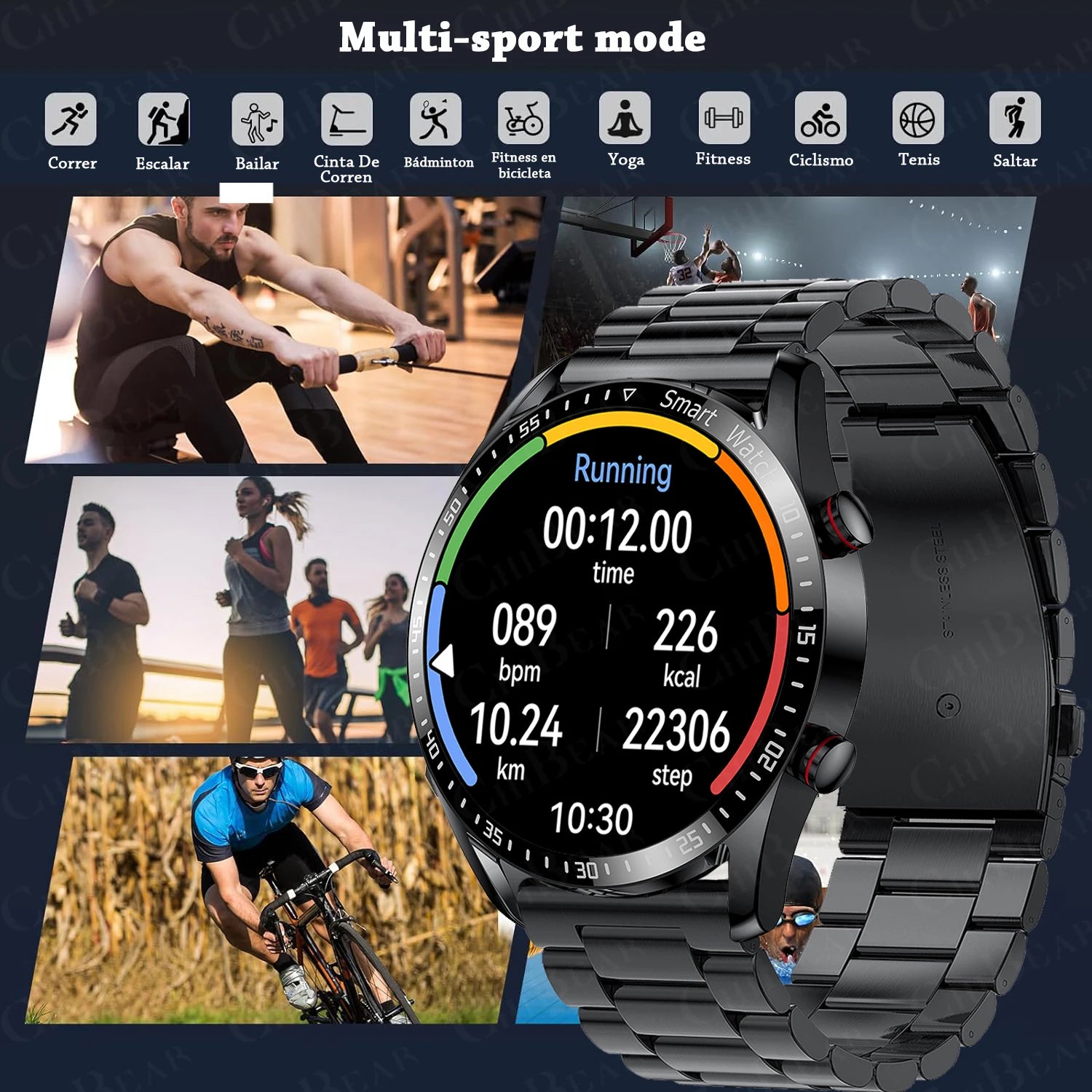 Voice Call Smart Watch with AMOLED Screen and Health Tracking - Smarsty