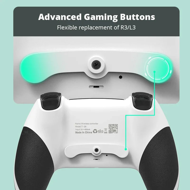 Bluetooth Wireless Controller for PS4 and PC Gaming - Smarsty