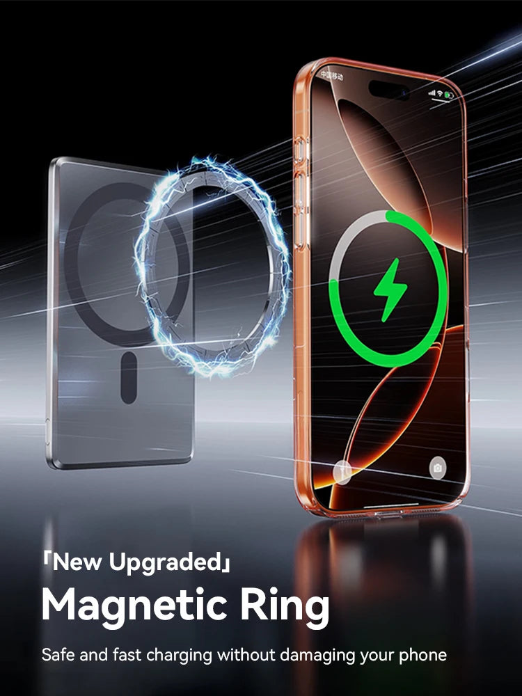 Magnetic Clear Case For iPhone Anti Yellowing - Smarsty