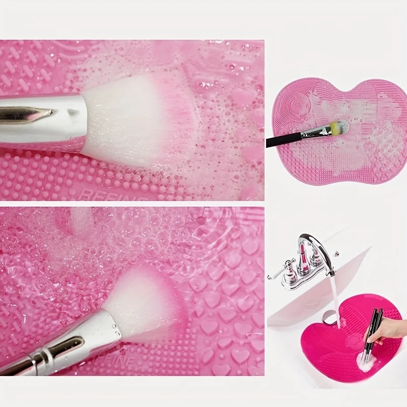Silicone Apple Brush Cleaning Pad with Suction Cup - Smarsty