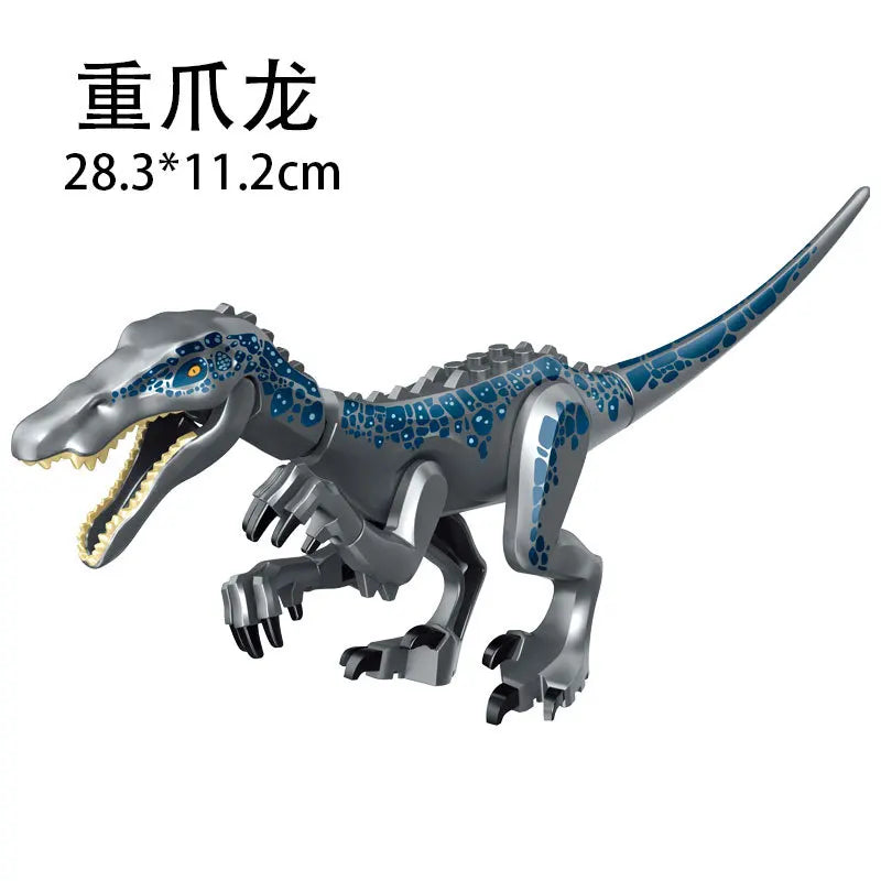 Jurassic World 3 Brutal Raptor Building Blocks Dinosaur Bricks Tyrannosaurus Indominus I-Rex Assemble Toy For Children by Smarsty