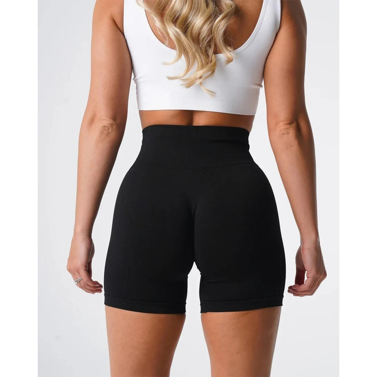 TKITK Spandex Solid Seamless Shorts Women Soft Workout Tights Fitness Yoga Pants Gym tight pants leggings cycling shark pants