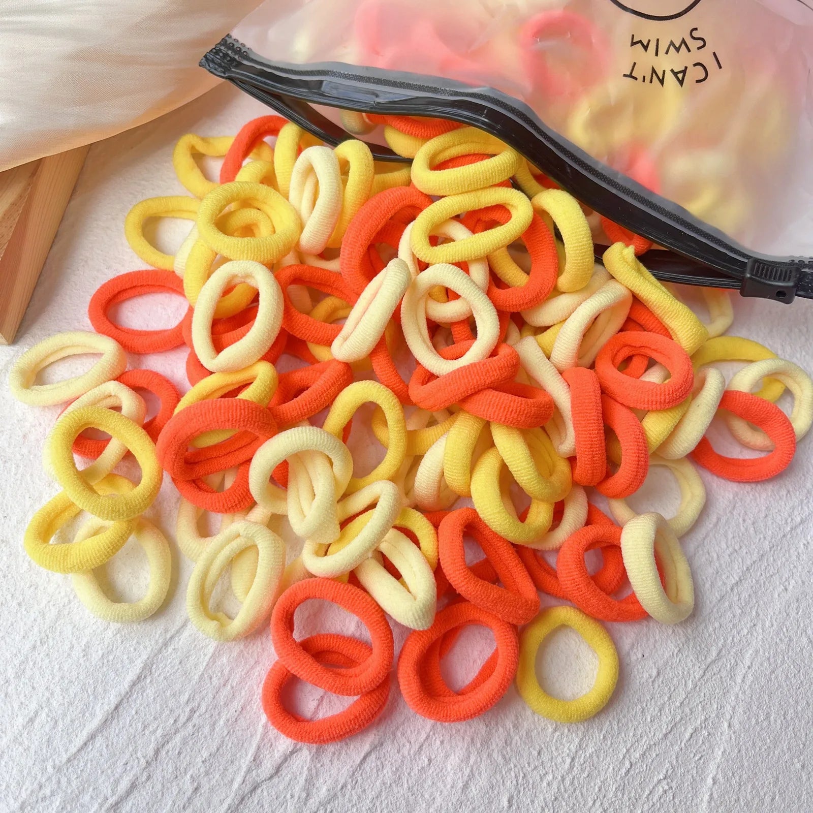 Kids Colorful Elastic Hair Bands Soft Non Slip Scrunchies - Smarsty
